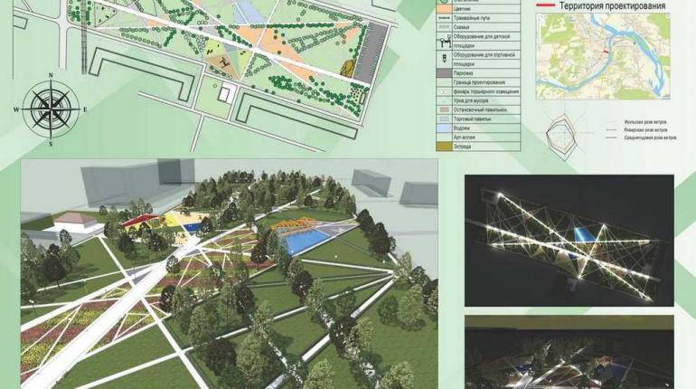 Дизайн-проект благоустройства бульвара Заречный в г.Нижний Новгород